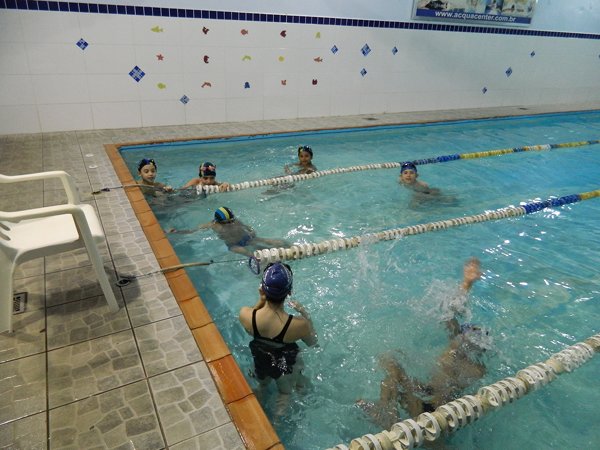 Treino de natação Infantil